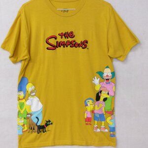 The Simpsons Yellow Character T-Shirt with Embroidered Name Size Medium